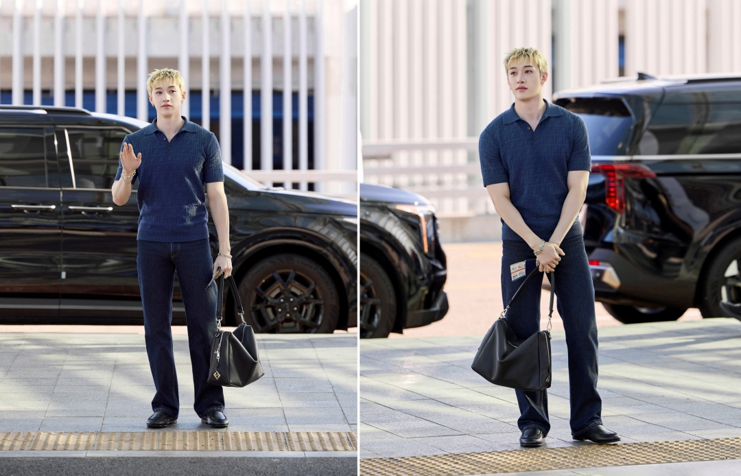 [공항패션] 스트레이 키즈 방찬, 펜디 앰배서더다운 세련된 출국 패션 3-Image